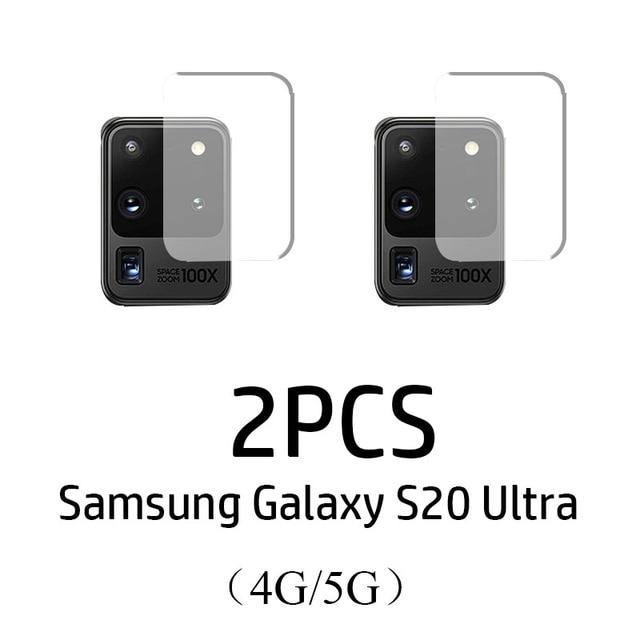 2Pcs Camera Lens Tempered Glass For Samsung Galaxy - Carbon Cases