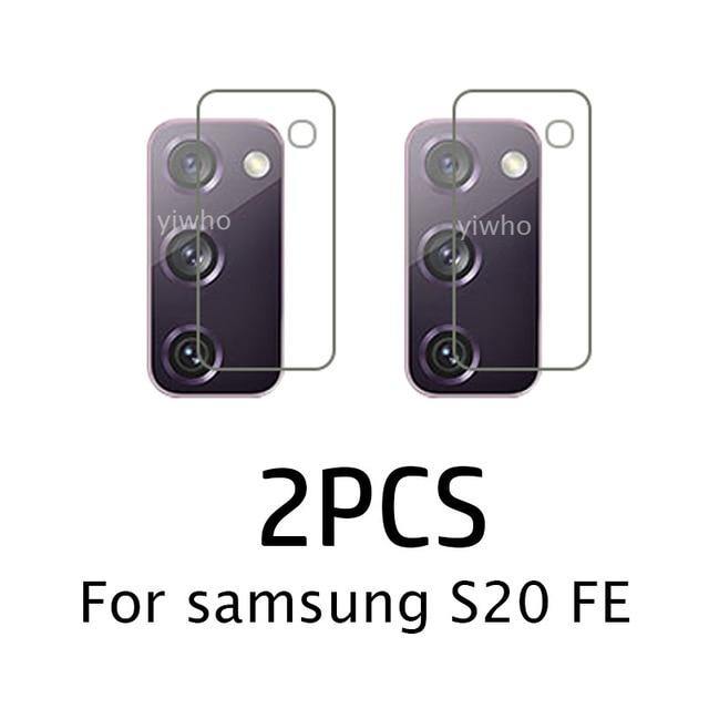 2Pcs Camera Lens Tempered Glass For Samsung Galaxy - Carbon Cases