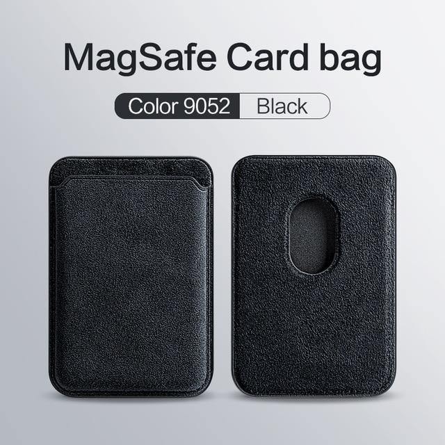 Alcantara Wallet For MagSafe Magnetic Card Wallet For iPhone - Carbon Cases