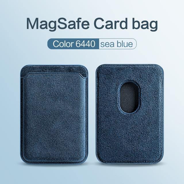 Alcantara Wallet For MagSafe Magnetic Card Wallet For iPhone - Carbon Cases