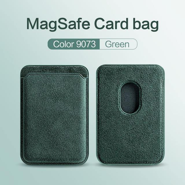 Alcantara Wallet For MagSafe Magnetic Card Wallet For iPhone - Carbon Cases