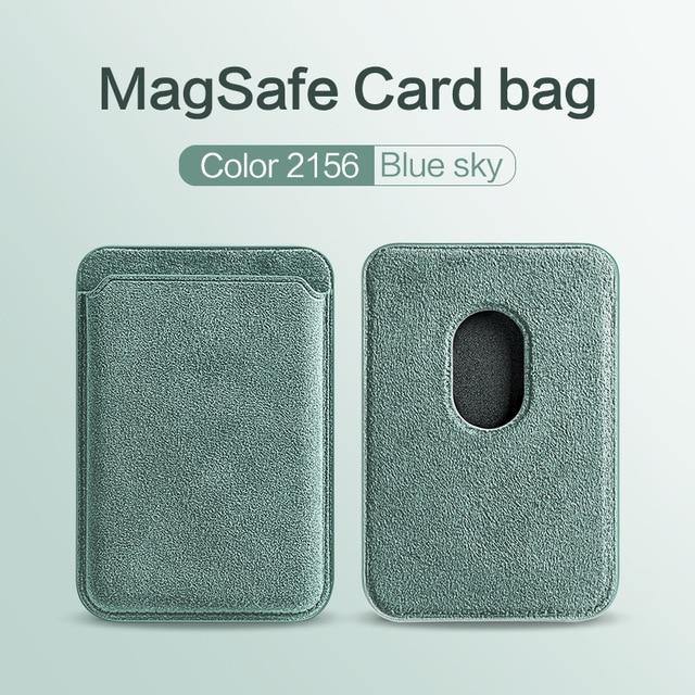 Alcantara Wallet For MagSafe Magnetic Card Wallet For iPhone - Carbon Cases