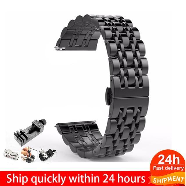 Samsung Galaxy Watch Stainless Steel Strap - Carbon Cases