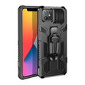 Shockproof Case for iPhone 12 Ring Stand Heavy Protection Phone Back Cover - Carbon Cases