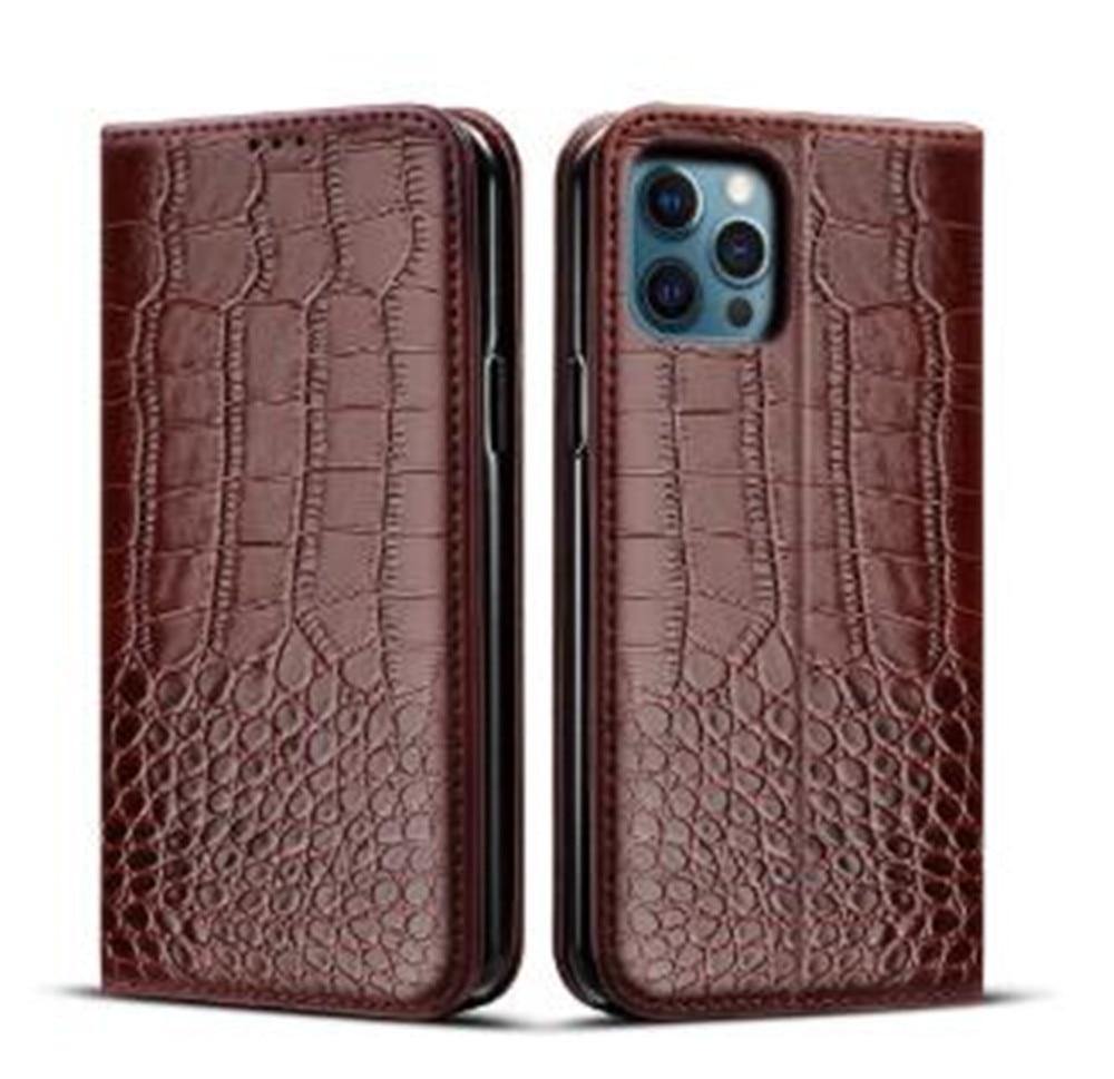 Luxury Flip Wallet Leather Case For iPhone - Magnetic Cards Holder Book - Carbon Cases