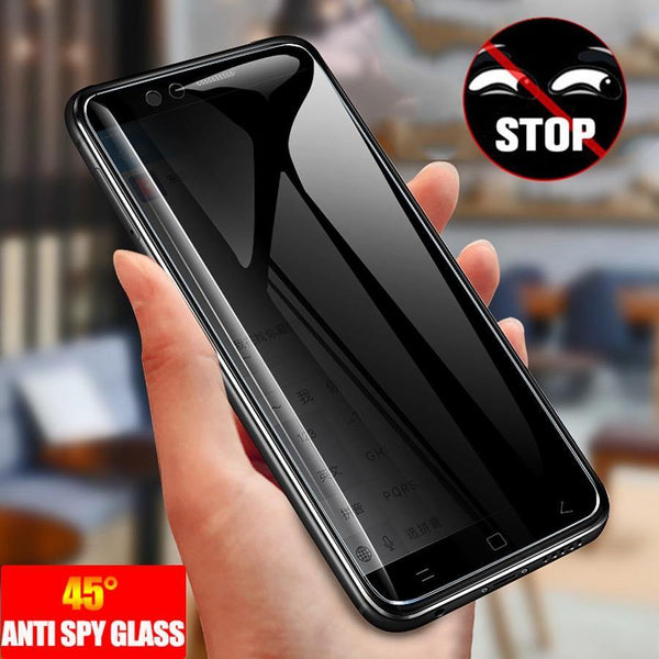 Anti Spy Tempered Glass For Samsung Galaxy - Full Privacy Protection Screen Protector - Carbon Cases