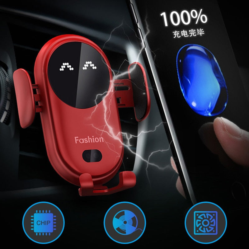 Smart Infrared Sensor Car Wireless Charger - Carbon Cases