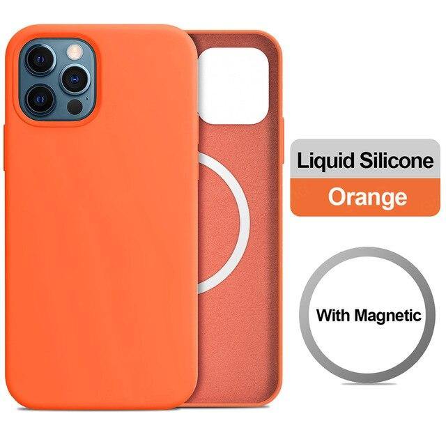 Original Magnetic PU Leather Phone Case For Apple iPhone 12 - Carbon Cases