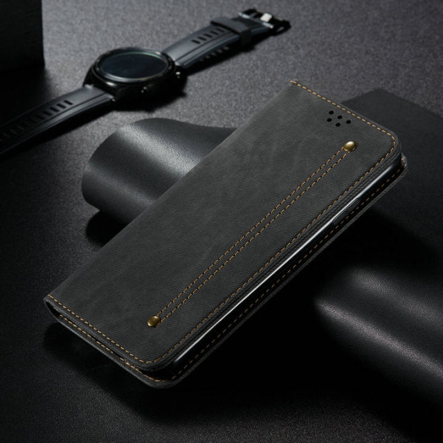 Leather Flip Cover For OPPO - Carbon Cases