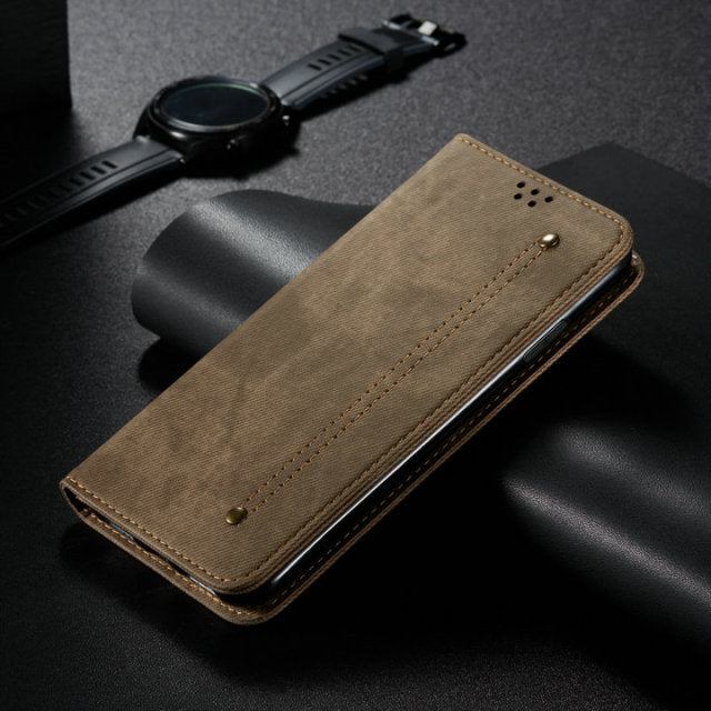 Leather Flip Cover For OPPO - Carbon Cases