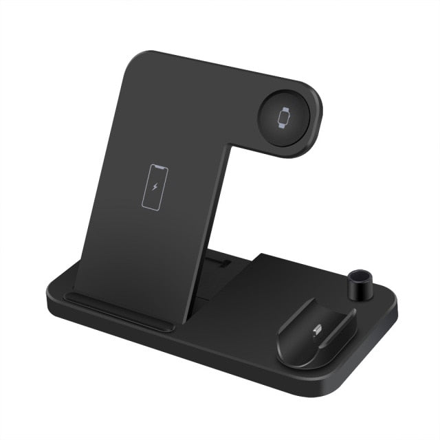 4 in 1 Wireless Charger Station - Carbon Cases