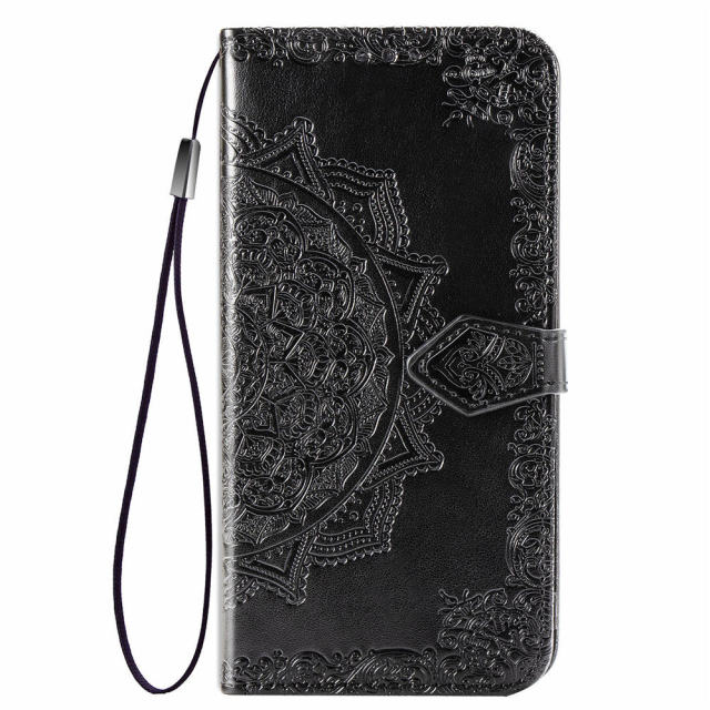 Flip Case Luxury Leather 3D Mandala Wallet For OPPO - Carbon Cases