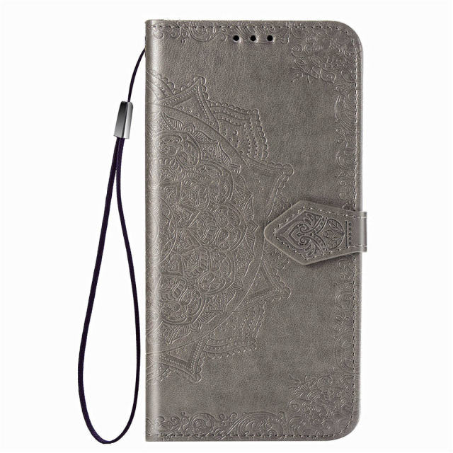 Flip Case Luxury Leather 3D Mandala Wallet For OPPO - Carbon Cases