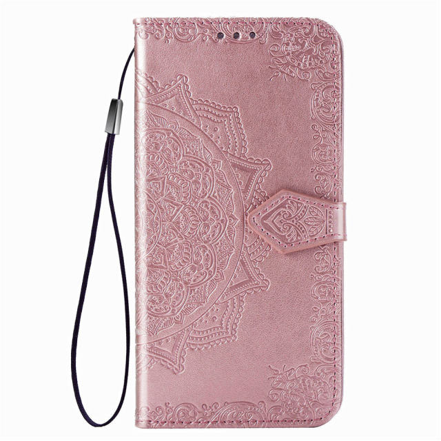 Flip Case Luxury Leather 3D Mandala Wallet For OPPO - Carbon Cases