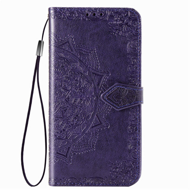 Flip Case Luxury Leather 3D Mandala Wallet For OPPO - Carbon Cases