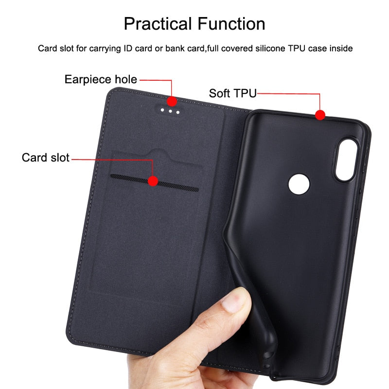 Leather Flip Cover Case For OPPO - Carbon Cases