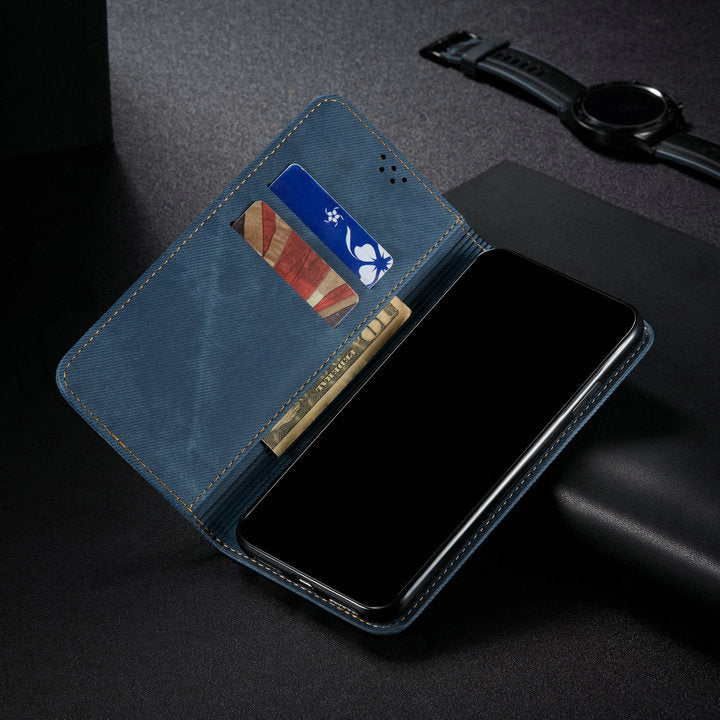 Leather Flip Cover For OPPO - Carbon Cases