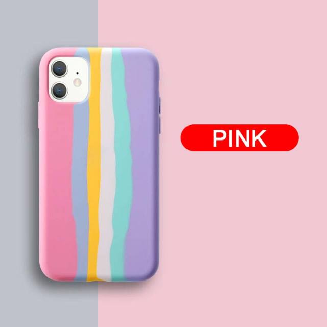 Luxury Rainbow Cartoon Silicone Case For iPhone - Carbon Cases