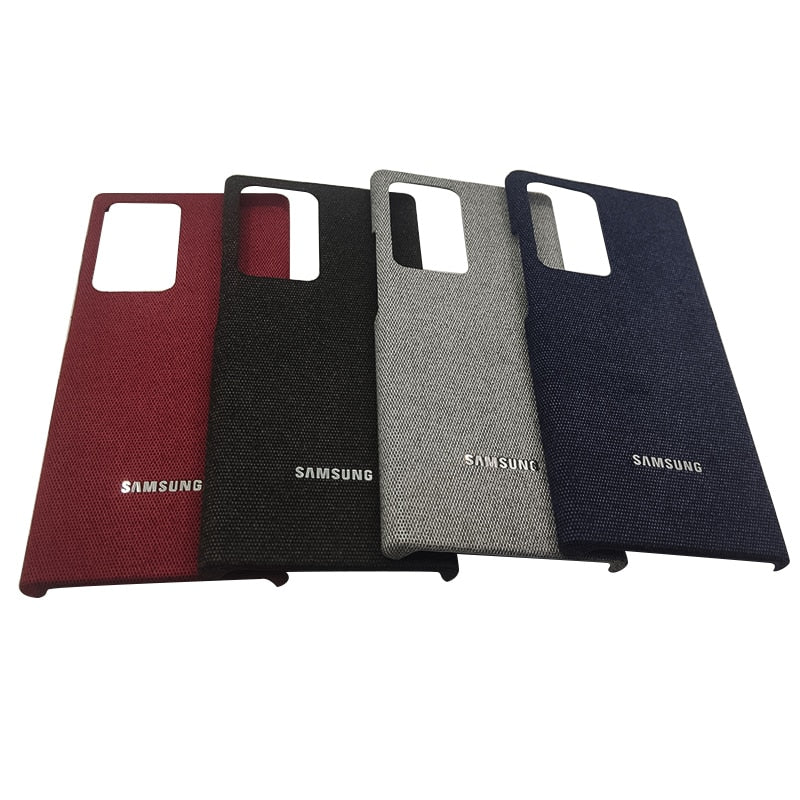Canvas Patten Standing Cover For Samsung Galaxy - Carbon Cases
