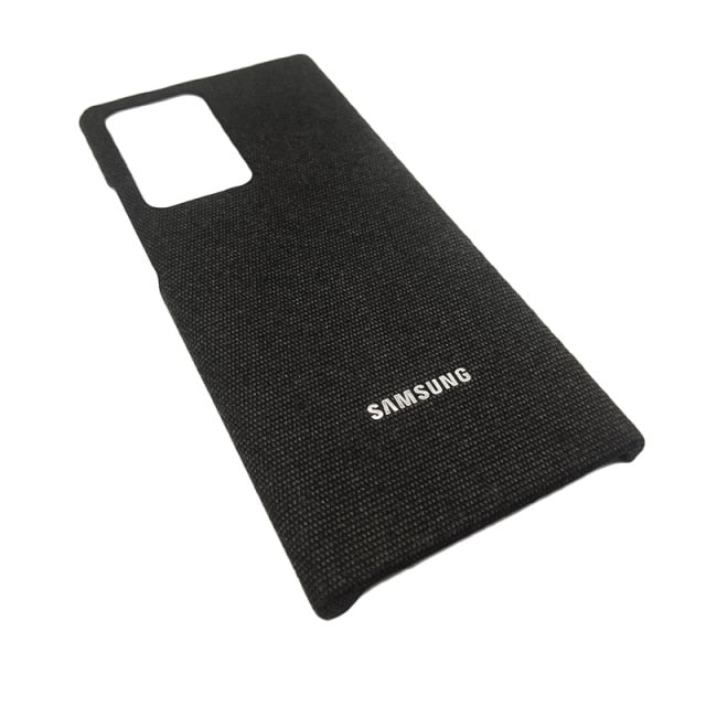 Canvas Patten Standing Cover For Samsung Galaxy - Carbon Cases