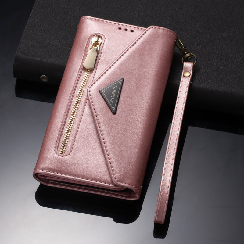 Leather Wallet Case For iPhone Case Ladies Shoulder Bag - Carbon Cases