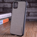 Luxury Textile Leather Skin Soft Hard Phone Cover for iPhone - Carbon Cases