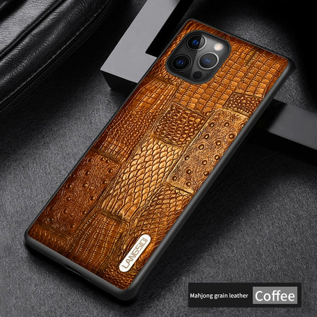 Genuine Leather Case For iPhone - Carbon Cases