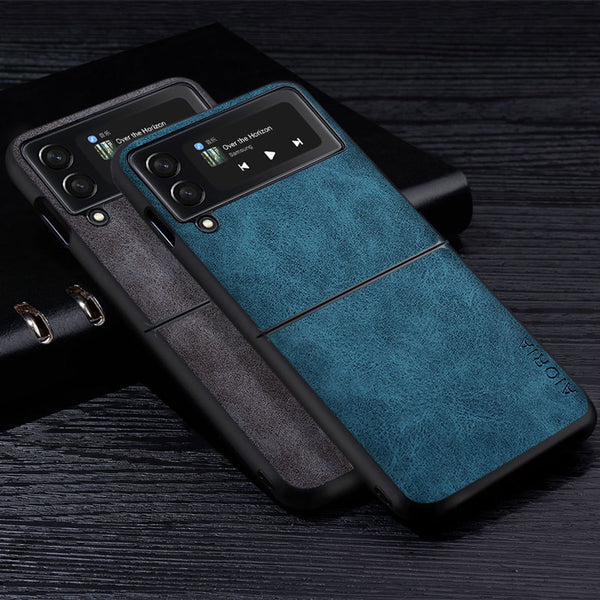 Premium PU Leather Case for Samsung Galaxy Z Flip 3 - Carbon Cases