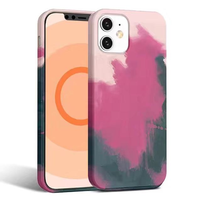 Liquid Silicone Watercolour MagSafe iPhone Case - Carbon Cases