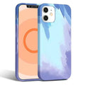 Liquid Silicone Watercolour MagSafe iPhone Case - Carbon Cases