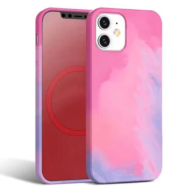 Liquid Silicone Watercolour MagSafe iPhone Case - Carbon Cases