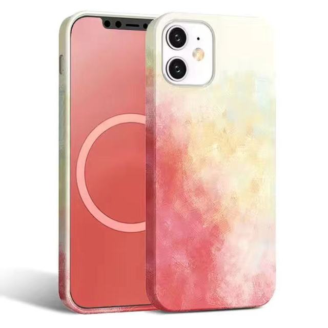 Liquid Silicone Watercolour MagSafe iPhone Case - Carbon Cases