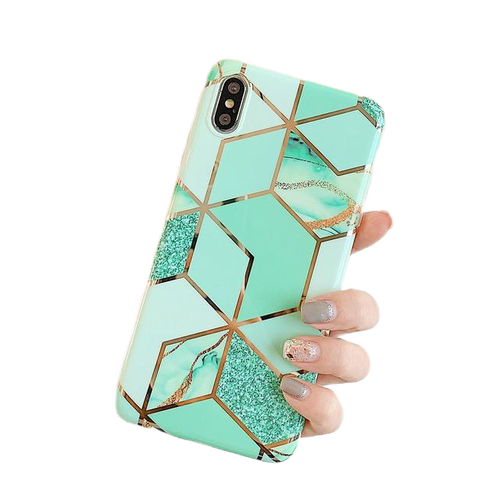 Geometric Marble Phone Cases For iPhone 13 - Carbon Cases