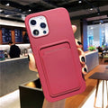 Luxury Original Card Bag Holder Phone Case For iPhone 13 - Carbon Cases