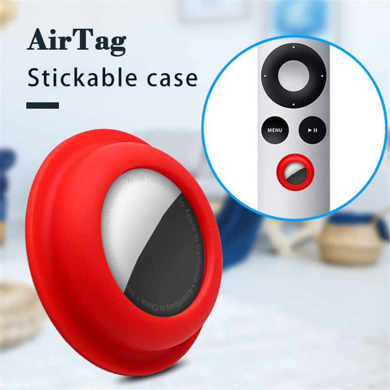 Soft Silicone Stickable AirTag Case - Carbon Cases