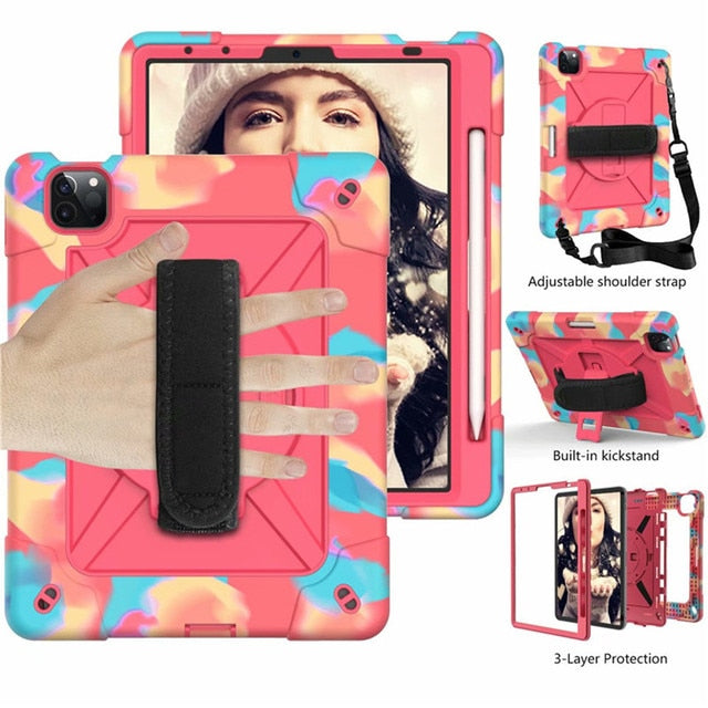 Heavy Duty Silicon Tablet Case for iPad Kids Safe Shockproof Cover - Carbon Cases