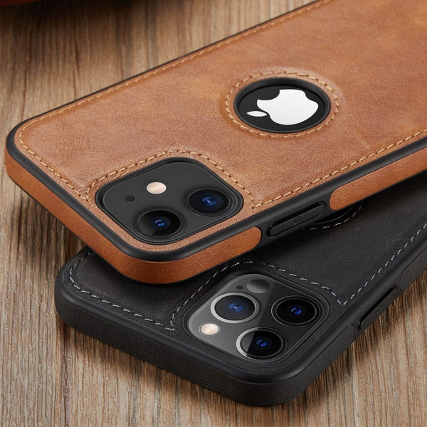 Luxury PU Leather Phone Case For iPhone - Carbon Cases