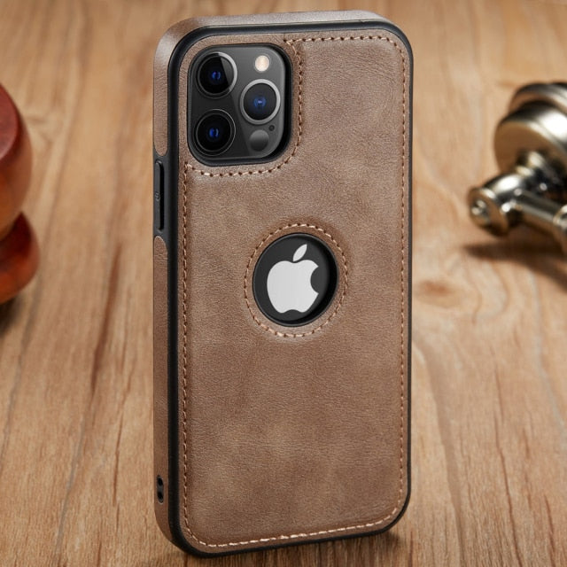 Luxury PU Leather Phone Case For iPhone - Carbon Cases