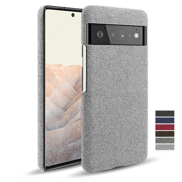 Luxury Cloth Texture Fitted Phone Case For Google Pixel - Carbon Cases