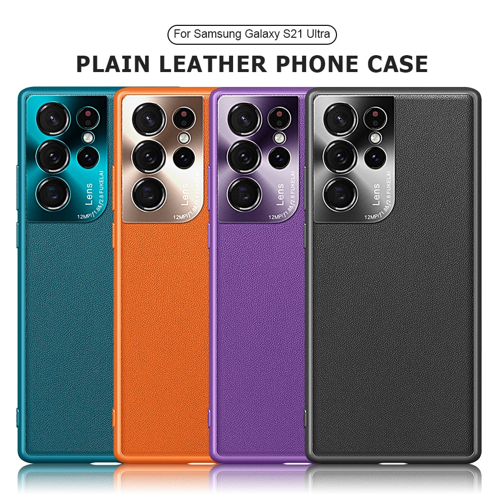 Ultra Thin leather Case For Samsung Galaxy - Carbon Cases