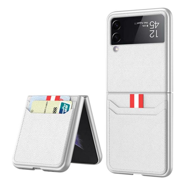 PU Leather Wallet Case For Samsung Galaxy Z Flip 3 - Carbon Cases