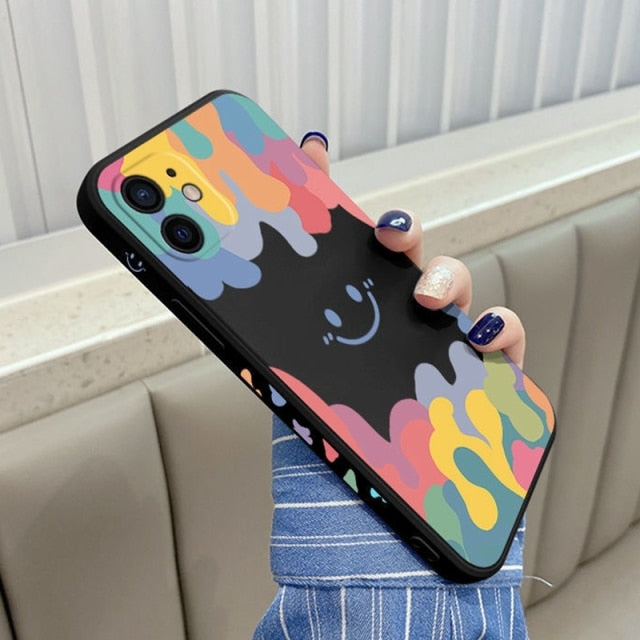 Summer Ice Cream Smile Face Phone Case for iPhone - Carbon Cases