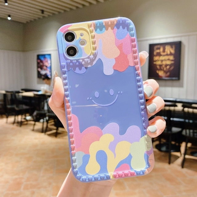 Summer Ice Cream Smile Face Phone Case for iPhone - Carbon Cases