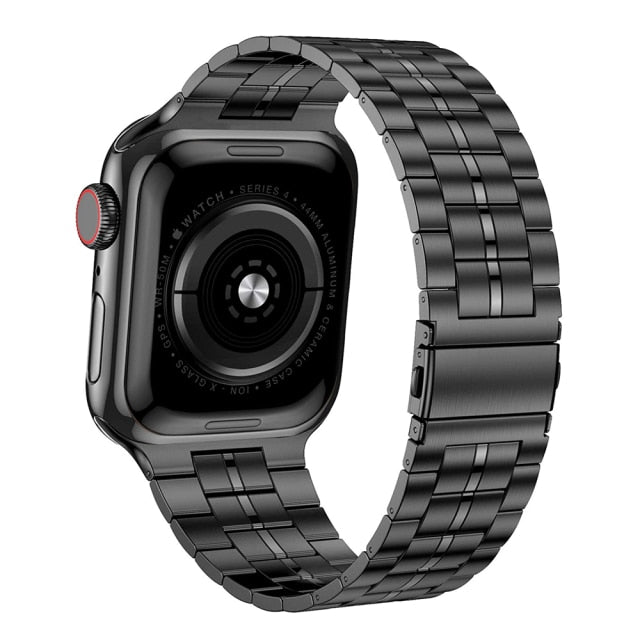 Stainless Steel Strap for For Apple Watch 7 6 SE 5 4 3 - Carbon Cases