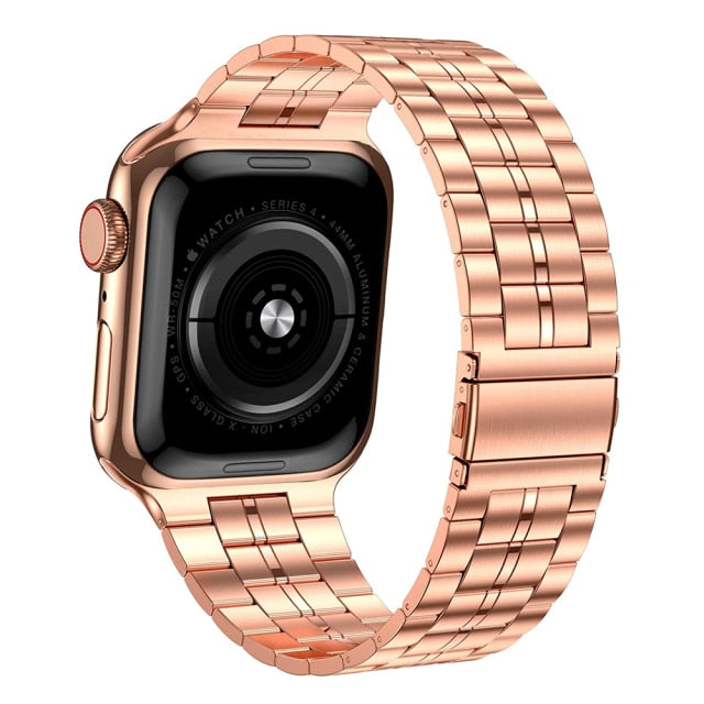 Stainless Steel Strap for For Apple Watch 7 6 SE 5 4 3 - Carbon Cases