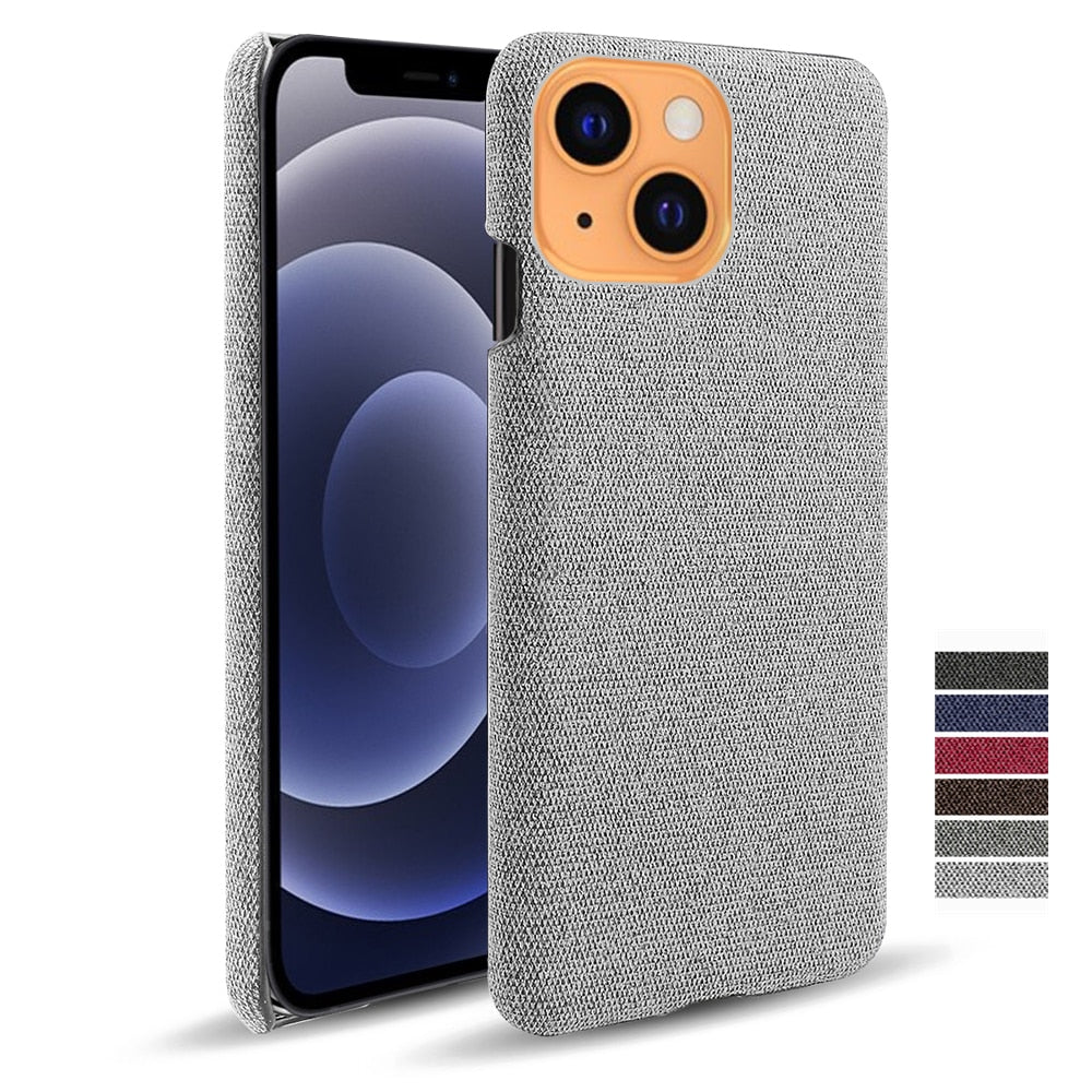 Luxury Cloth Cover For iPhone - Carbon Cases