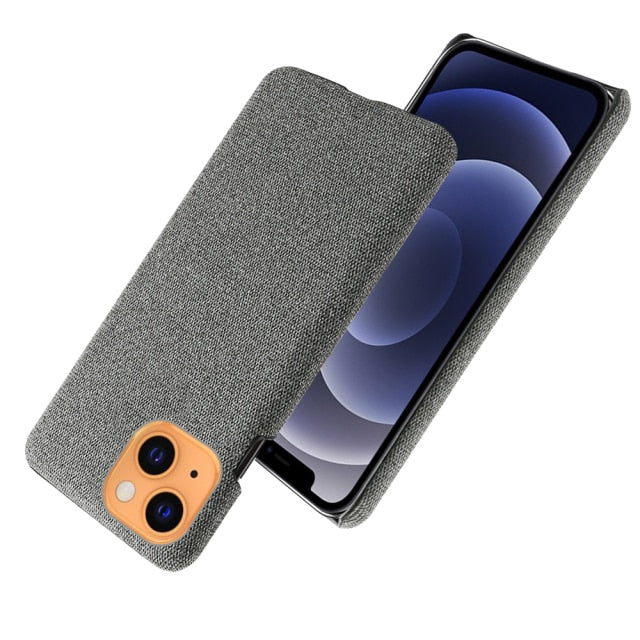 Luxury Cloth Cover For iPhone - Carbon Cases