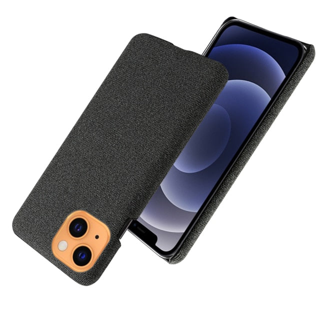 Luxury Cloth Cover For iPhone - Carbon Cases