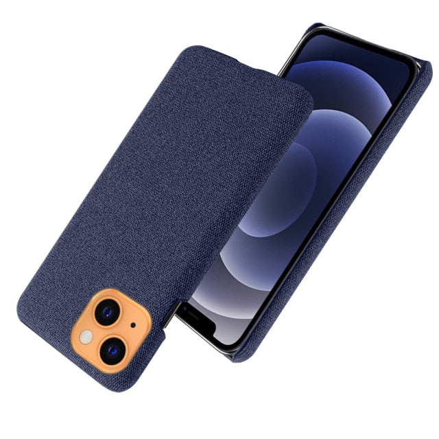 Luxury Cloth Cover For iPhone - Carbon Cases