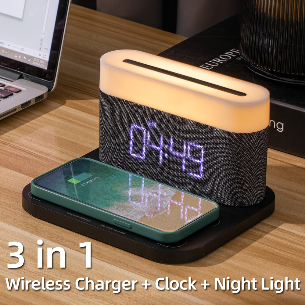 Night Light Wireless Mobile Charger - Carbon Cases